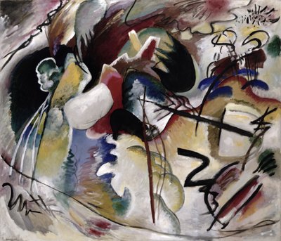 Gemälde mit weißer Form, 1913 von Wassily Kandinsky